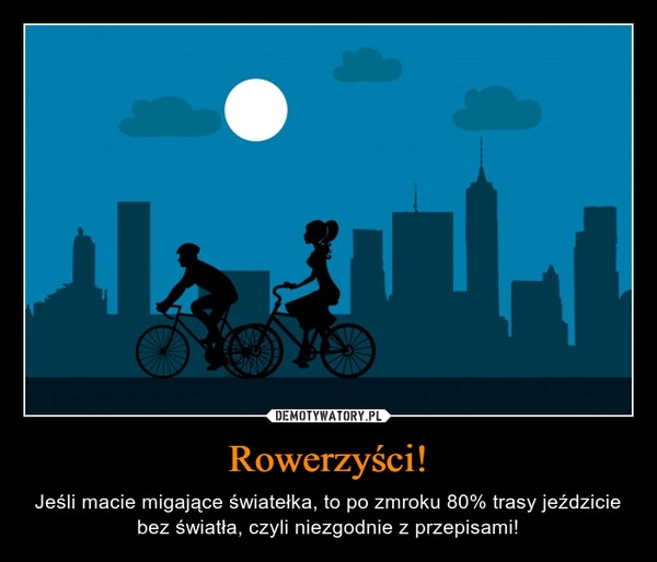 
    Rowerzyści!