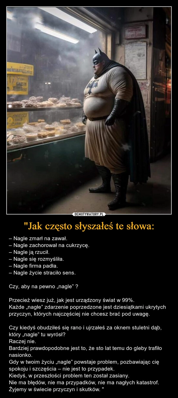 
    "Jak często słyszałeś te słowa: 