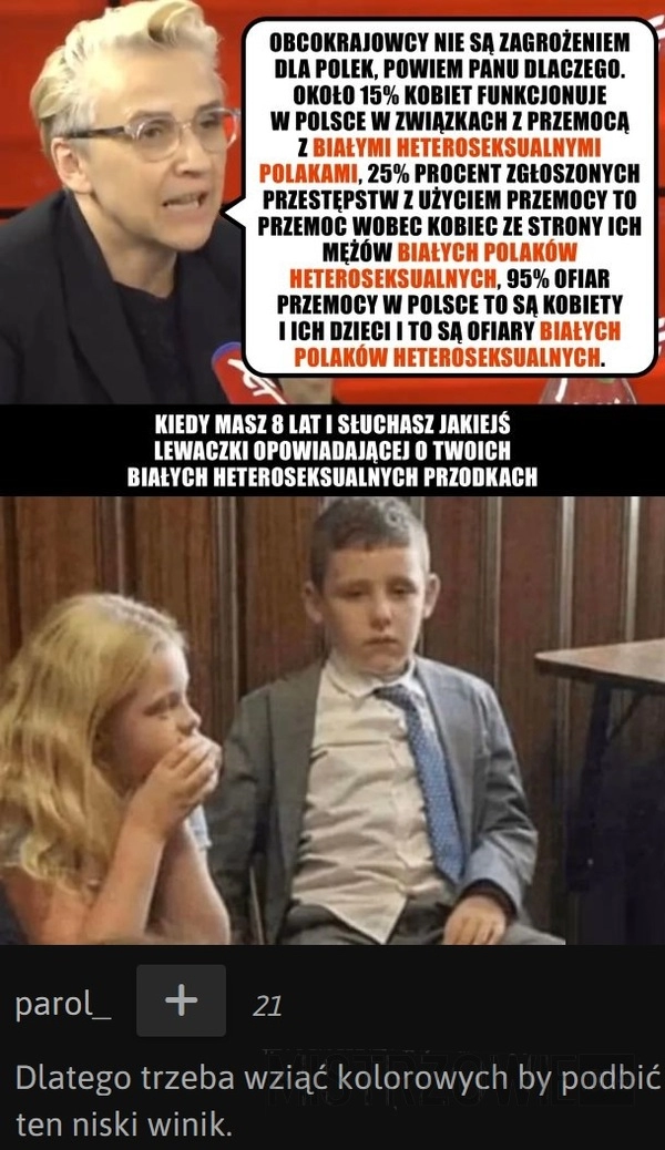 
    Biały i heteroseksualny Polak