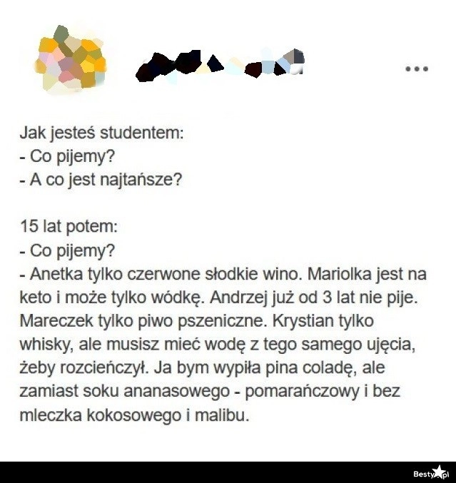 
    Preferencje alkoholowe 