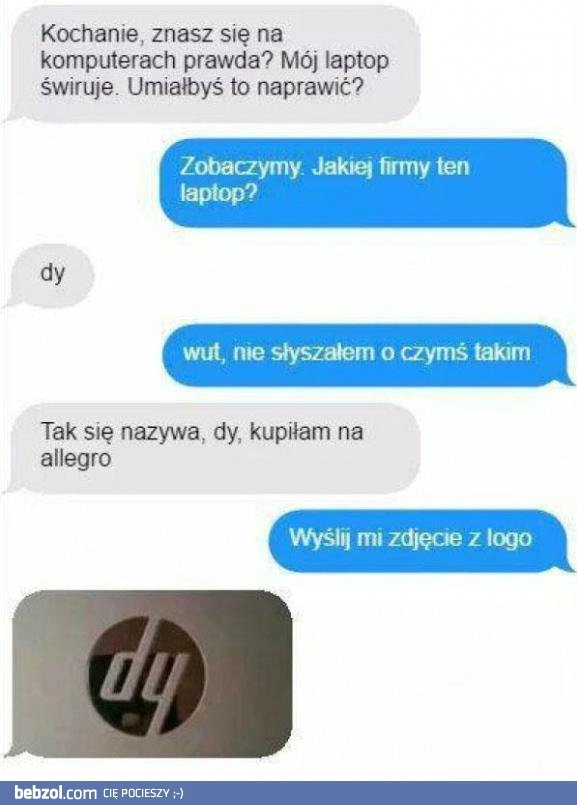 
    Marka laptopa według dziewczyny