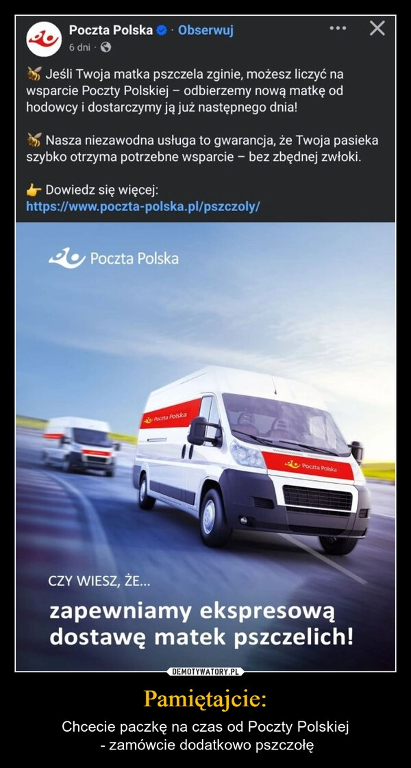 
    Pamiętajcie: