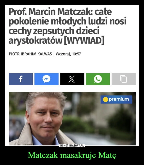 
    Matczak masakruje Matę