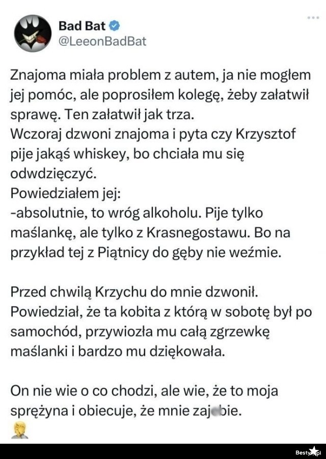 
    Prezent dla pomocnego Krzysztofa 