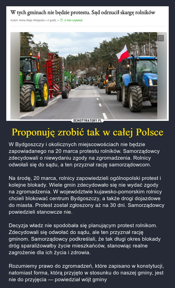 
    Proponuję zrobić tak w całej Polsce