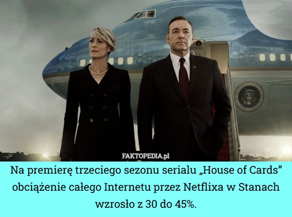 
    Na premierę trzeciego sezonu serialu „House of Cards” obciążenie całego