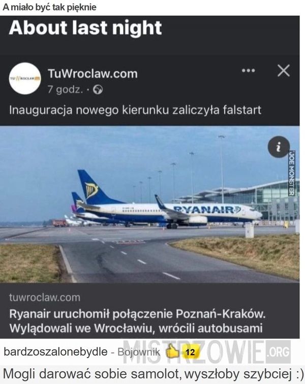 
    
			A miało być tak pięknie					