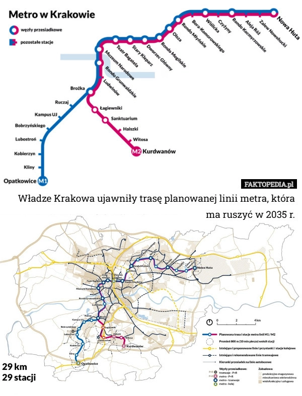 
    Władze Krakowa ujawniły trasę planowanej linii metra, która ma ruszyć w