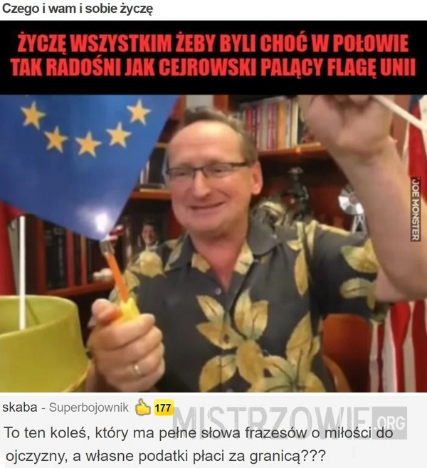 
    Czego i wam i sobie życzę