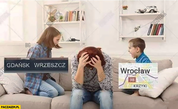 
    Gdańsk Wrzeszcz Wrocław Krzyki dzieci krzyczą na mamę nazwy dzielnic