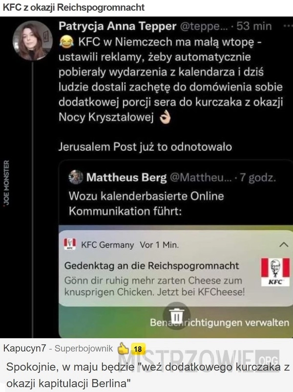 
    
			KFC z okazji Reichspogromnacht					