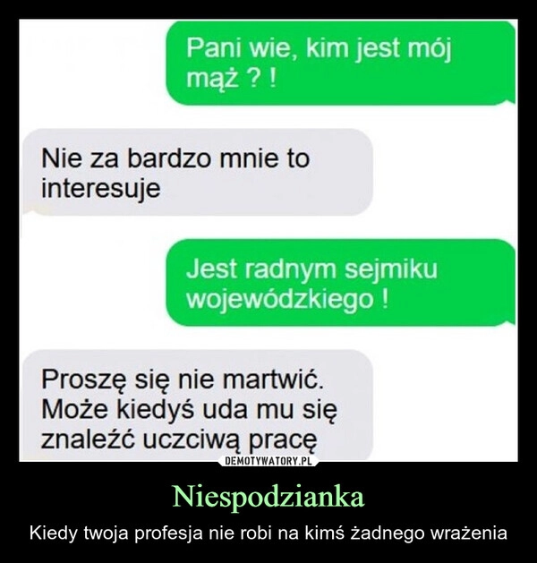 
    Niespodzianka