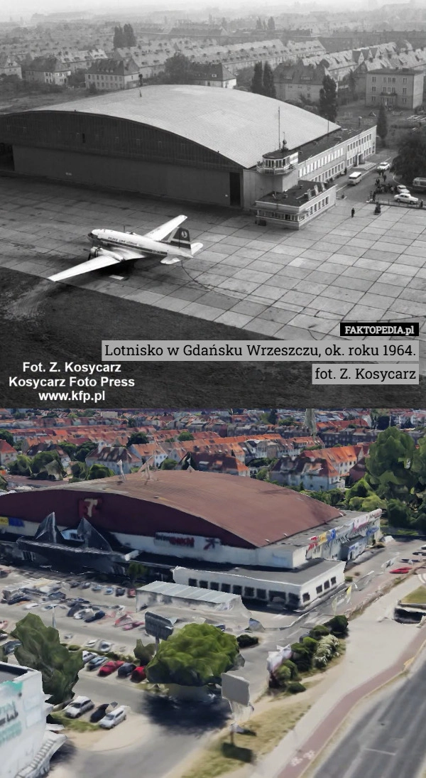 
    Lotnisko w Gdańsku Wrzeszczu, ok. roku 1964.
fot. Z. Kosycarz