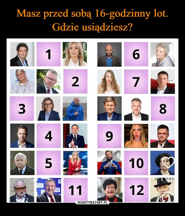 
    Masz przed sobą 16-godzinny lot. Gdzie usiądziesz?