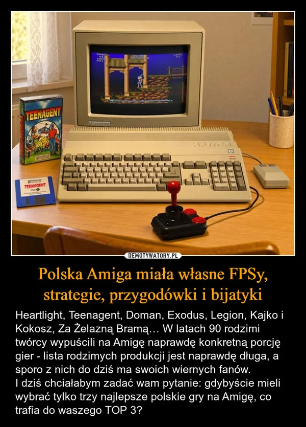 Polska Amiga miała własne FPSy, strategie, przygodówki i bijatyki