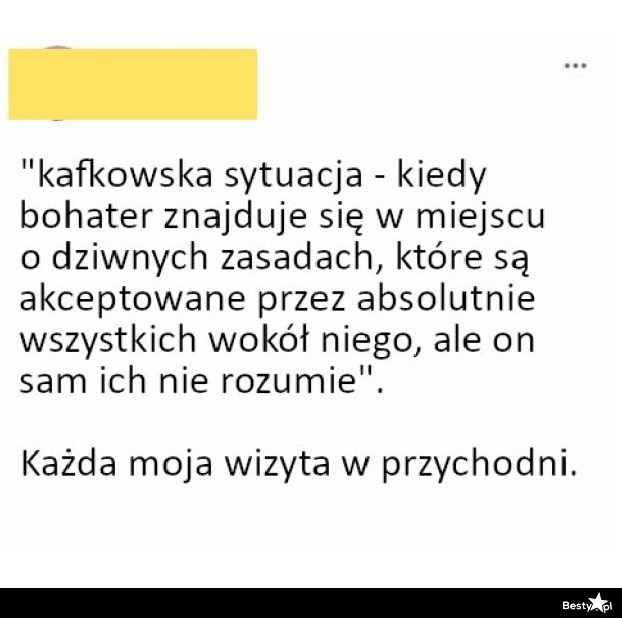 
    Kafkowska sytuacja 