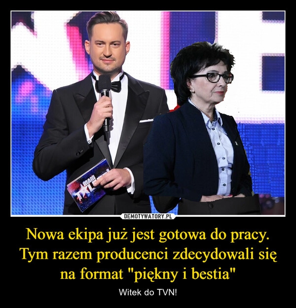 
    Nowa ekipa już jest gotowa do pracy. Tym razem producenci zdecydowali się na format "piękny i bestia"