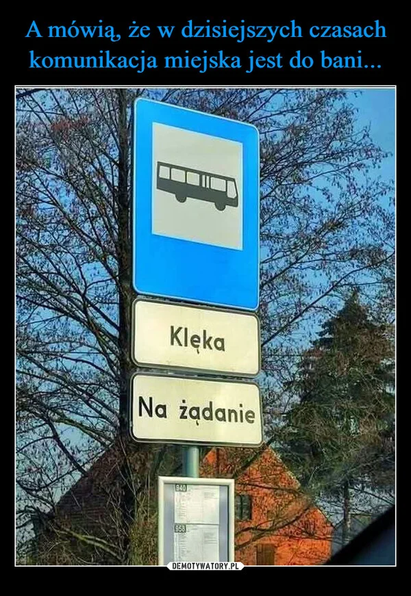 
    A mówią, że w dzisiejszych czasach komunikacja miejska jest do bani...