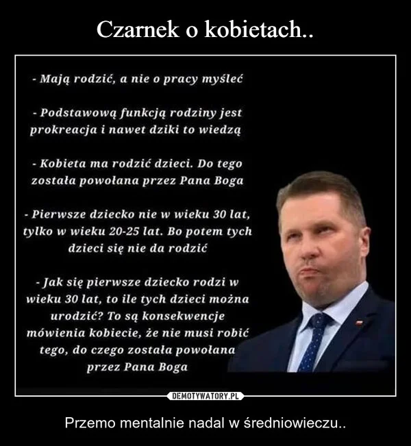 
    Czarnek o kobietach..