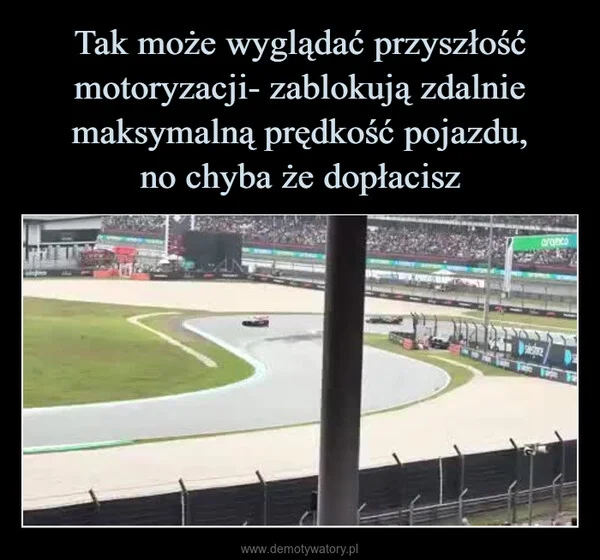 
    Tak może wyglądać przyszłość motoryzacji- zablokują zdalnie maksymalną prędkość pojazdu, no chyba że dopłacisz