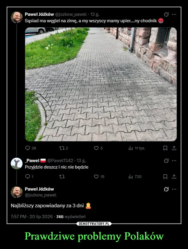
    Prawdziwe problemy Polaków