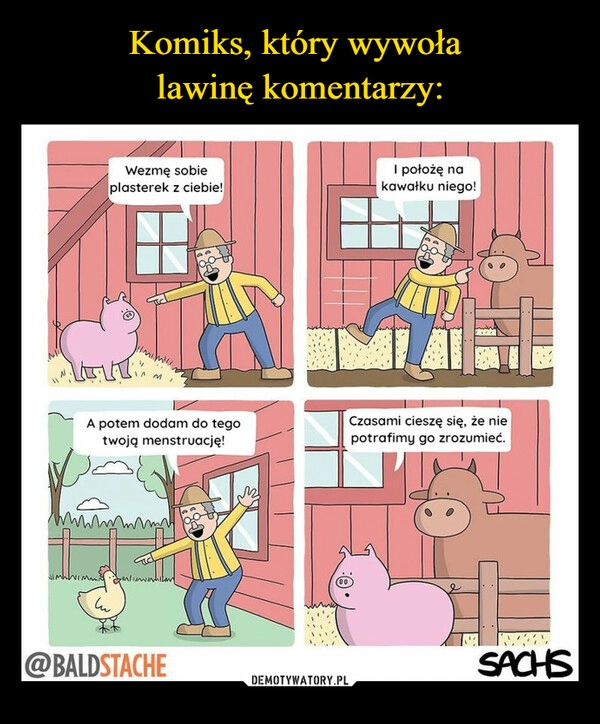 
    Komiks, który wywoła 
lawinę komentarzy: