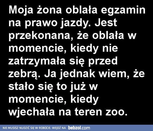 
    Egzamin na prawo jazdy 