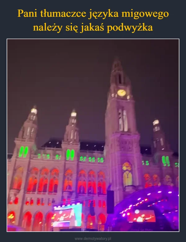 
    Pani tłumaczce języka migowego należy się jakaś podwyżka