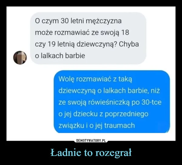 
    Ładnie to rozegrał