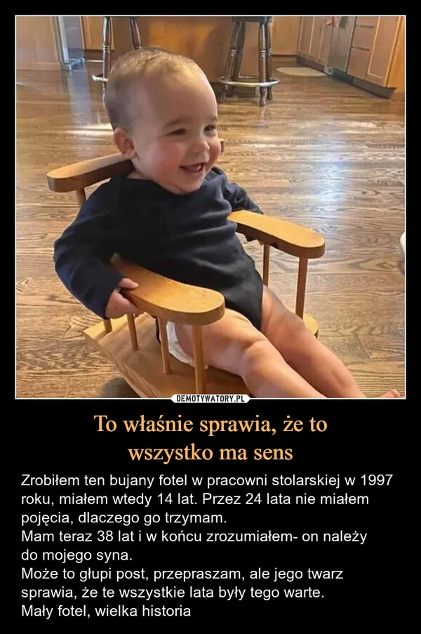 
    To właśnie sprawia, że to wszystko ma sens
