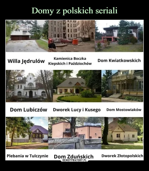 Domy z polskich seriali