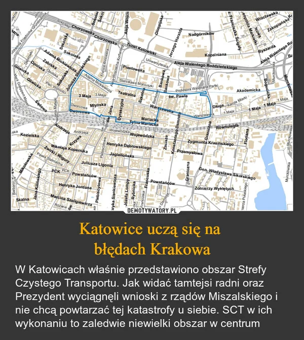 
    Katowice uczą się na błędach Krakowa