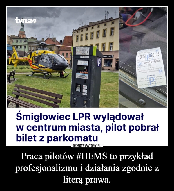 
    Praca pilotów #HEMS to przykład profesjonalizmu i działania zgodnie z literą prawa.