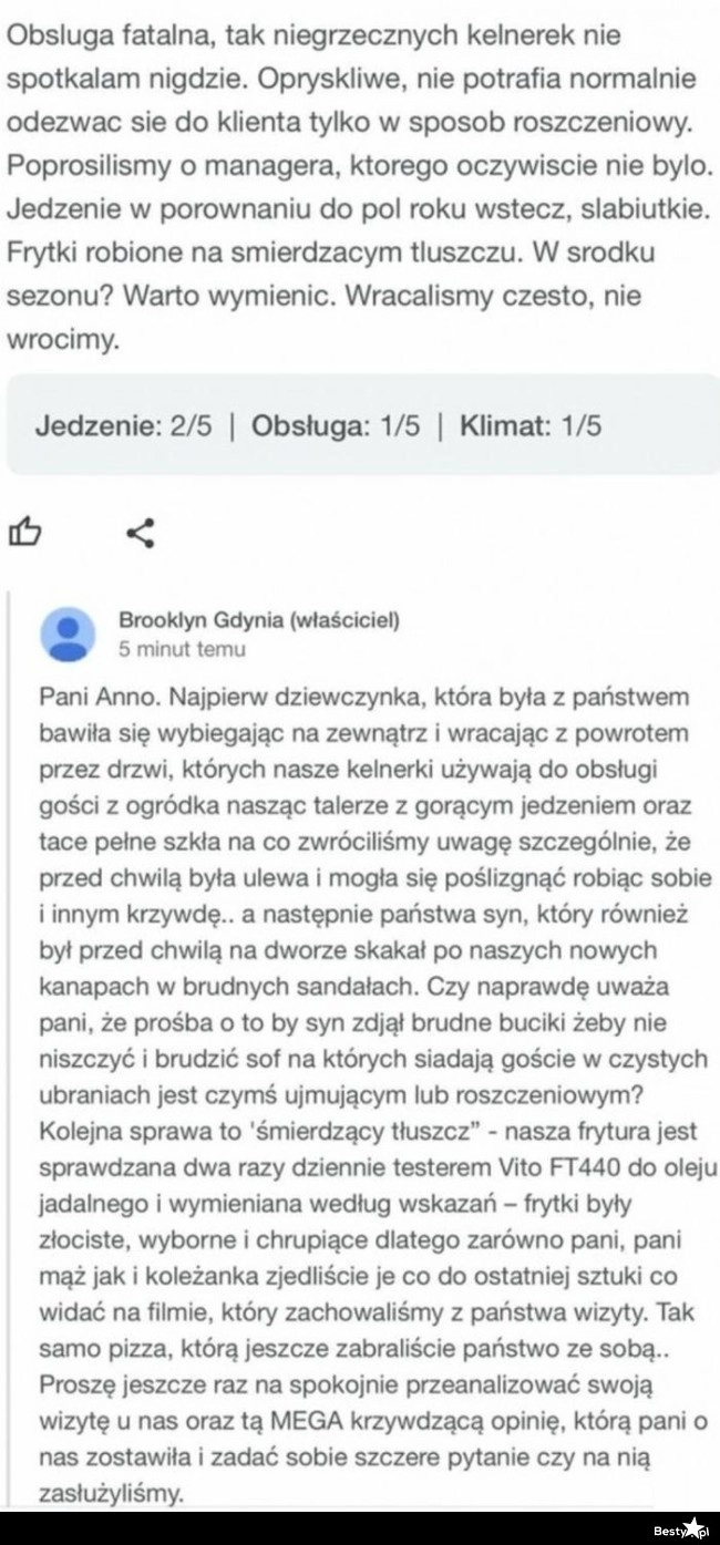 
    Krzywdząca opinia 