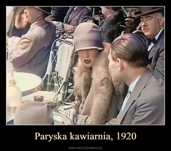 
    Paryska kawiarnia, 1920