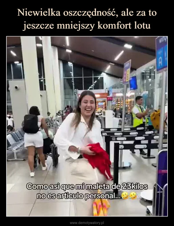 Niewielka oszczędność, ale za to jeszcze mniejszy komfort lotu