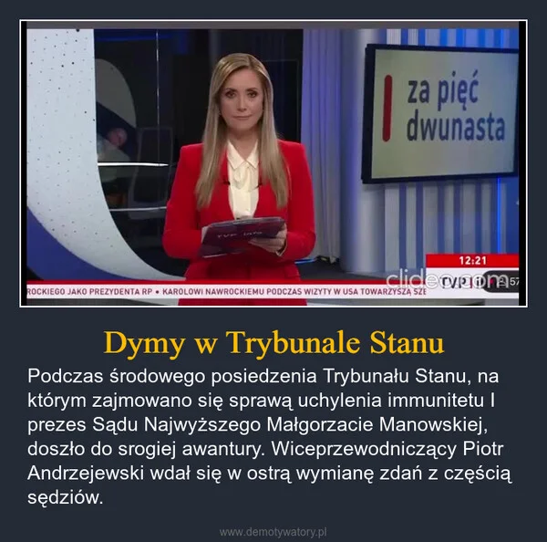 
    Dymy w Trybunale Stanu