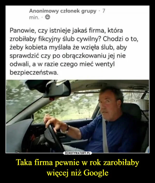 Taka firma pewnie w rok zarobiłaby więcej niż Google
