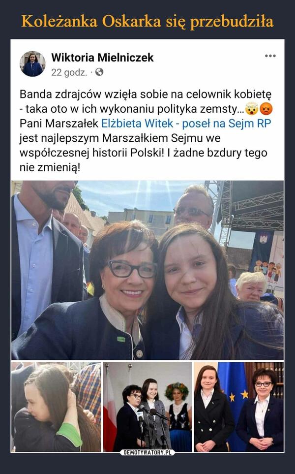 
    Koleżanka Oskarka się przebudziła