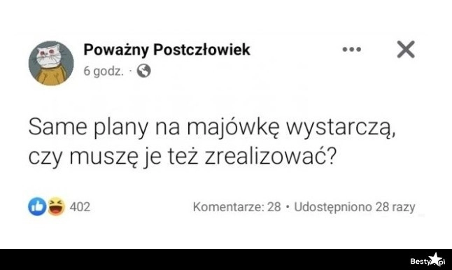 
    Plany na majówkę 