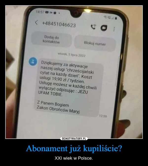 
    Abonament już kupiliście?