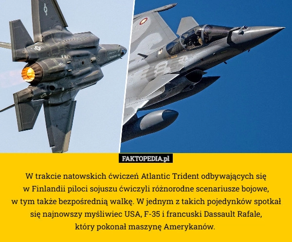 
    W trakcie natowskich ćwiczeń Atlantic Trident odbywających się
 w Finlandii