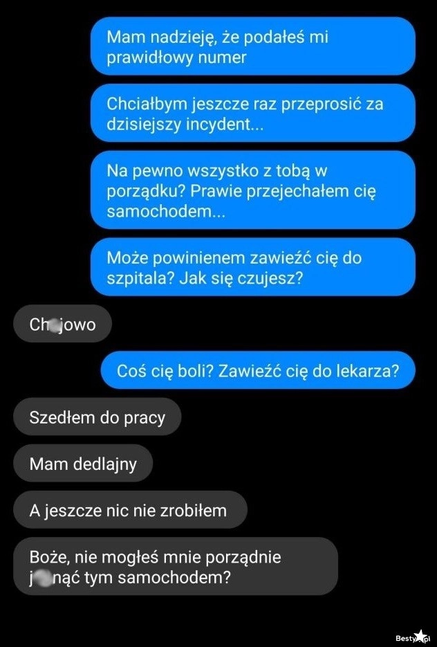 
    Przeprosiny za drogowy incydent 