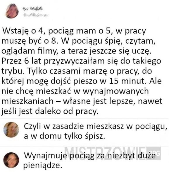 
    Wstaje o...