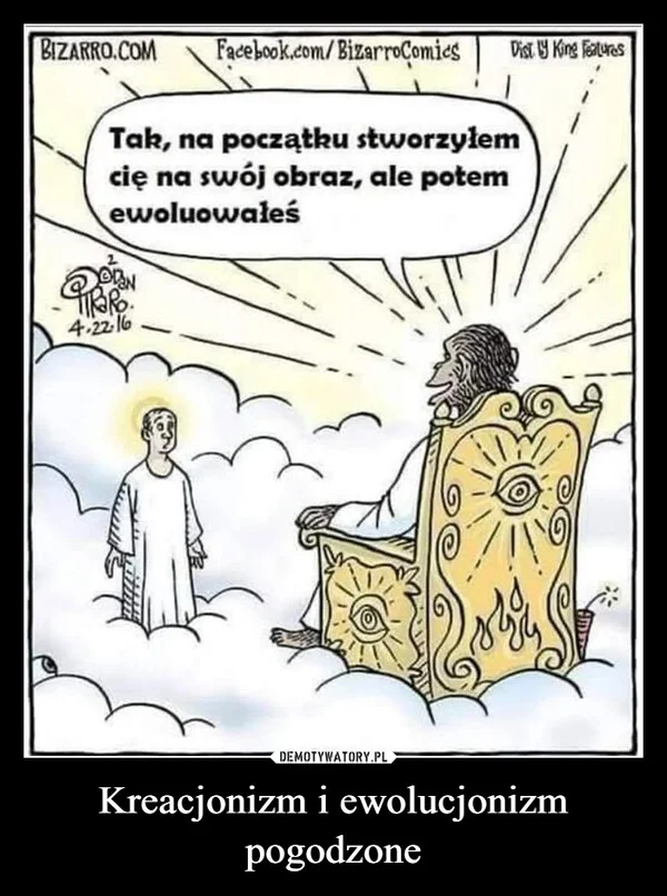 
    Kreacjonizm i ewolucjonizm pogodzone