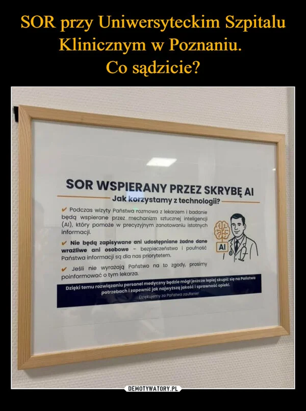
    SOR przy Uniwersyteckim Szpitalu Klinicznym w Poznaniu. Co sądzicie?