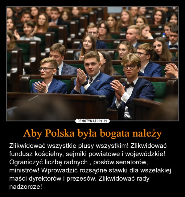 
    Aby Polska była bogata należy