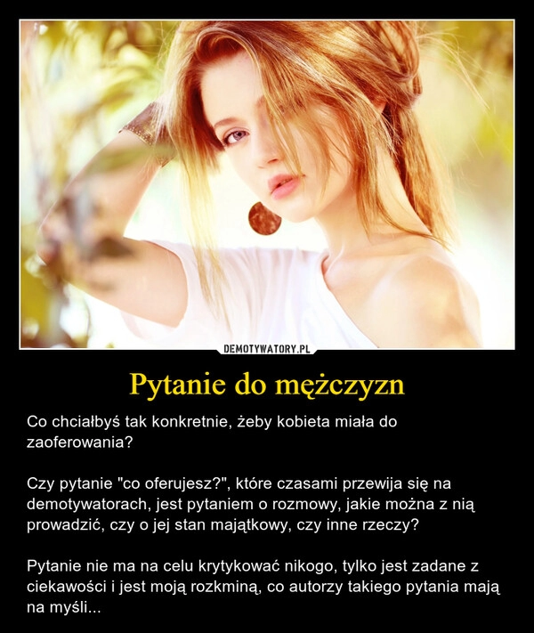 
    Pytanie do mężczyzn