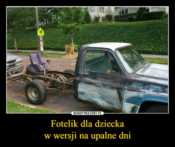 
    Fotelik dla dziecka w wersji na upalne dni