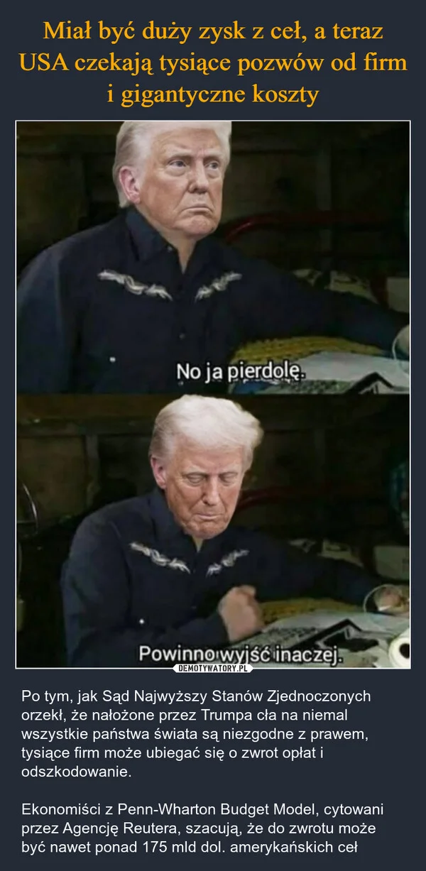 
    Miał być duży zysk z ceł, a teraz USA czekają tysiące pozwów od firm i gigantyczne koszty